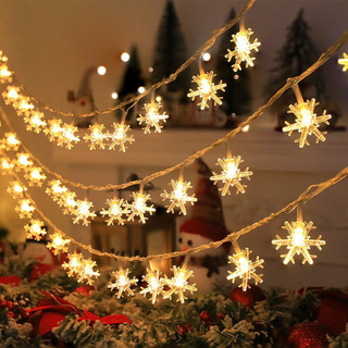 Fweaad Guirnalda De Luces Solares Con Forma De Copo De Fweaad Guirnalda De Luces Solares Con Forma De Copo De