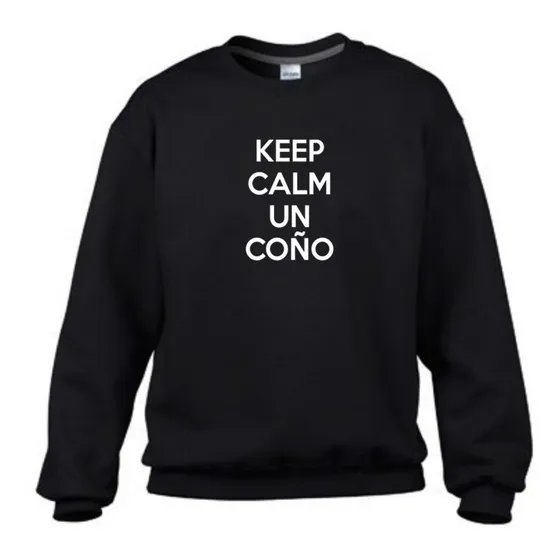 Suéter Tipo Escolar Keep Calm Estampado Unisex Niños Adulto