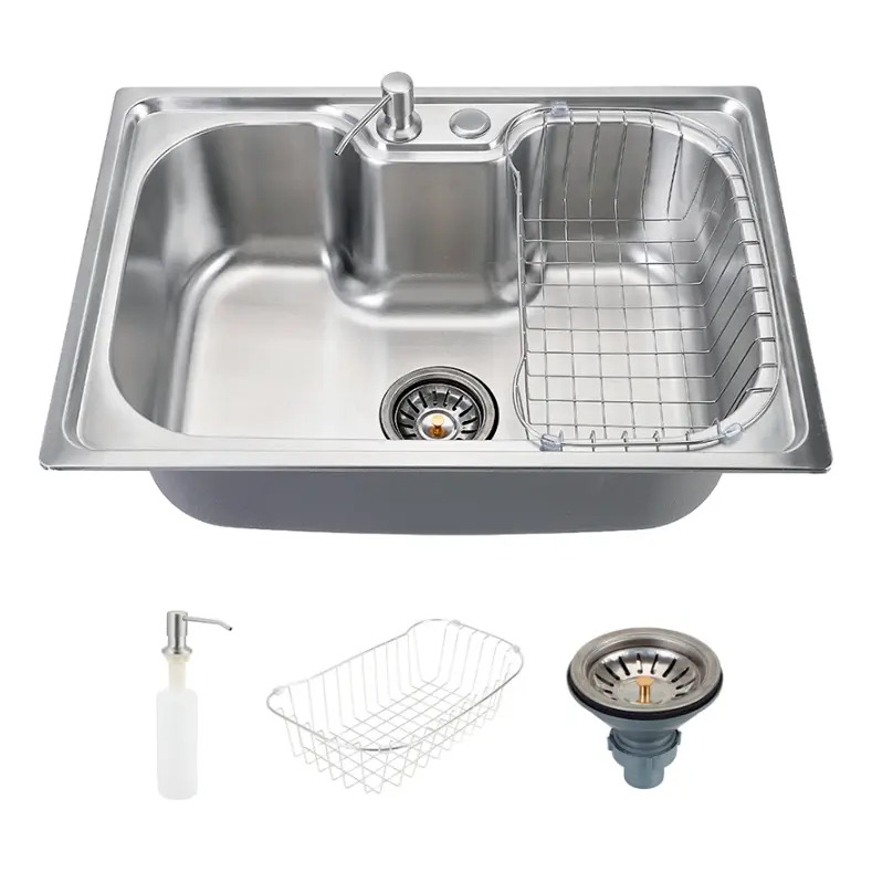 Cuba Gourmet para Cozinha com Acessórios Aço Inox 201 60x42cm Carajás Pingoo.casa - Prata