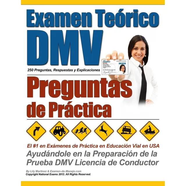 Libro: Examen Teórico Dmv - Preguntas De Práctica (spanis...
