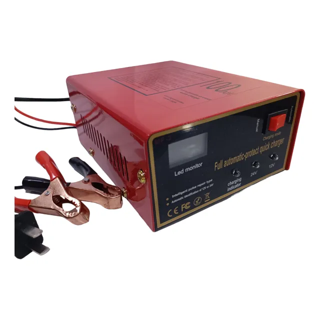 Cargador Para Batería De Carros Y Motos 12v Y 24v