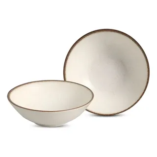 Alleanza Cerâmica Conjunto de 6 Bowls Vanilla 15cm Alleanza