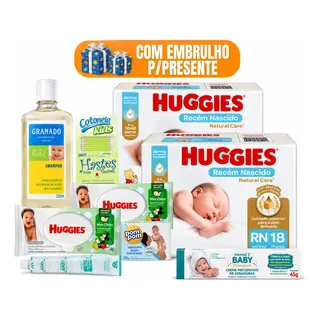 Kit Mamae E Bebe Fraldas Monica Cha De Bebe Virtual Shampoo