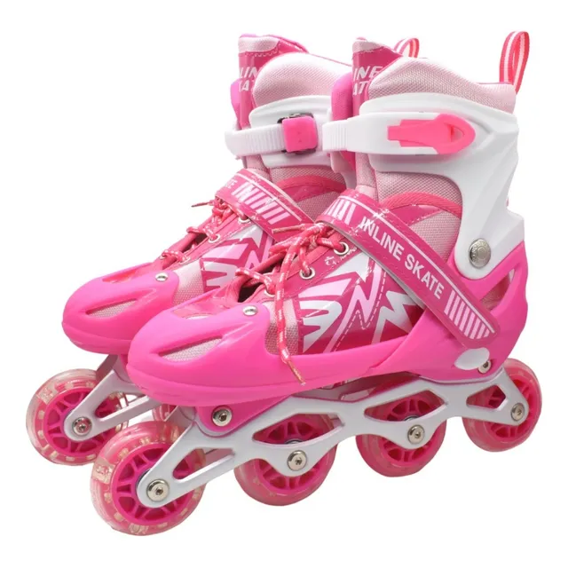 Patines Rollers Extensibles Con Luz Talles 39-43