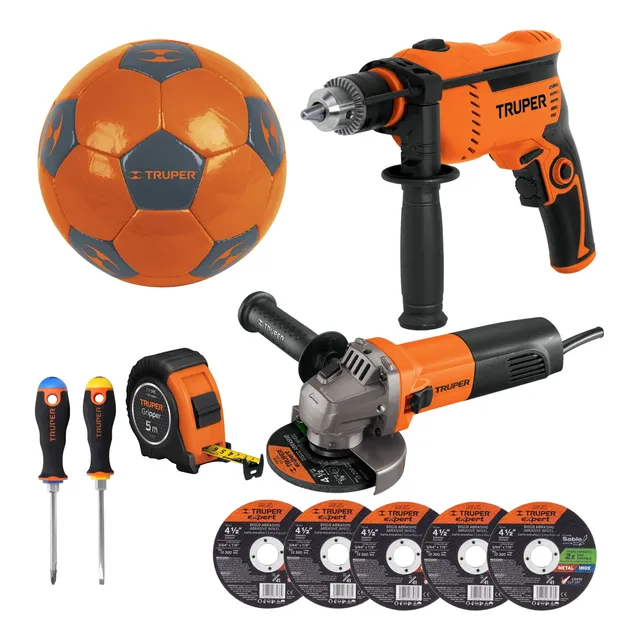 Kit Amoladora Esmeriladora Rotomartillo Discos Desarmadores