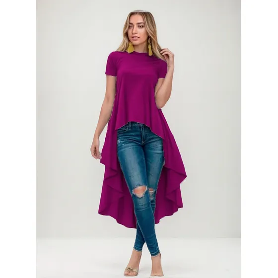 Maxi Blusa  Elegante Para Dama Cola De Pato #denova