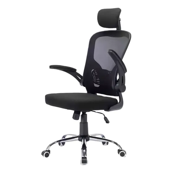 Cadeira De Escritório Ergonômica Com Apoio Lombar Tela Mesh