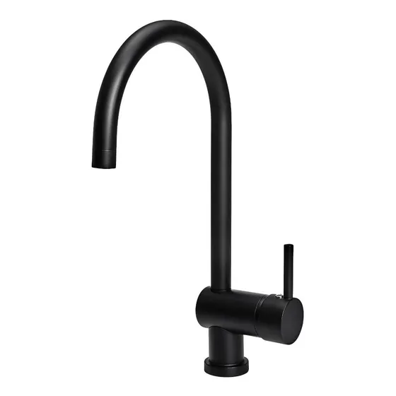Griferia Cocina Monocomando Peirano Black Velvet 20-190 Color Negro