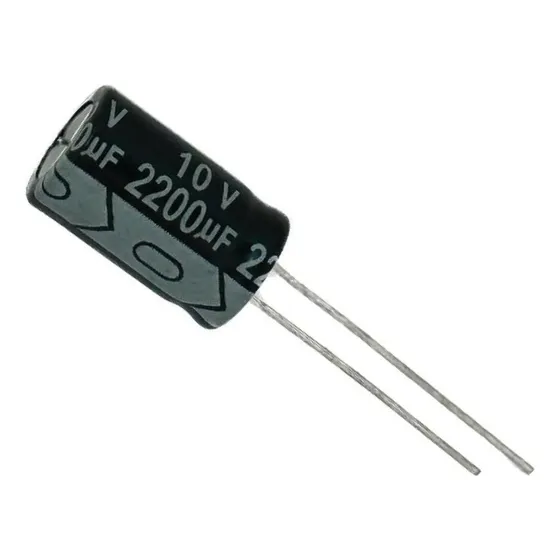 5 Pçs - Capacitor Eletrolitico 2200x10v - 2200uf X 10v