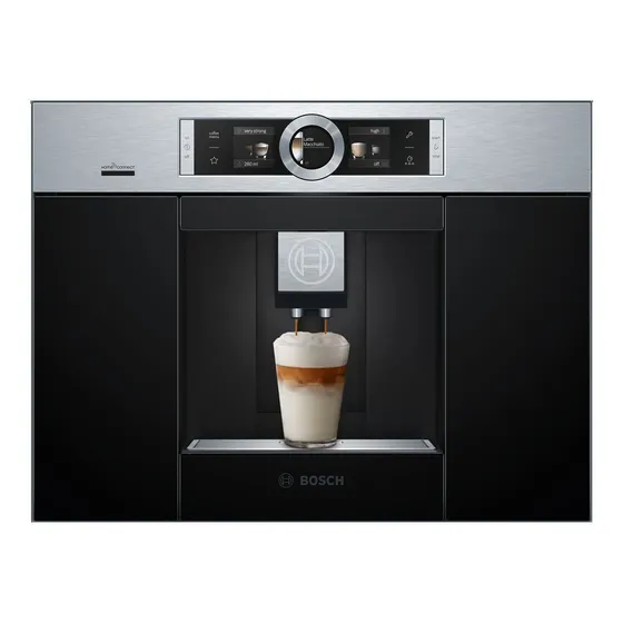 Cafetera Bosch Integrable Super Automatica Inox Negra Dimm