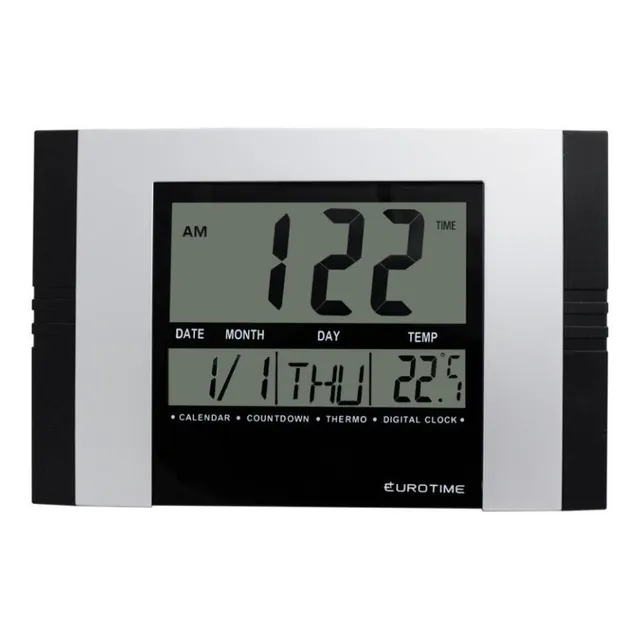 Reloj De Pared Eurotime 77/3060.10 Temperatura Timer Alarma