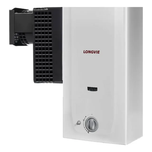 Calefon Longvie Tb Izquierdo 214sfi 14lts Blanco Tio Musa Tipo de gas GN