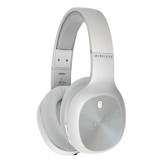 Fone de ouvido over-ear sem fio Edifier W800BT Plus branco com luz LED
