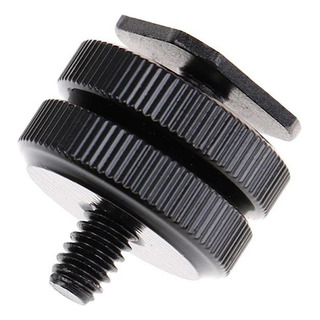 Tornillo Adaptador Zapata Montaje Cámara Doble Tuerca 1/4 Tornillo Adaptador Zapata Montaje Cámara Doble Tuerca 1/4