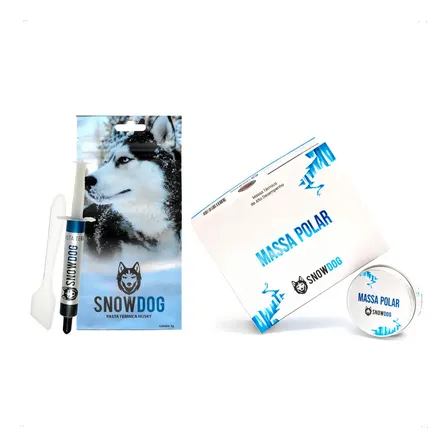 Kit Pasta Térmica Snowdog 3g Husky 12.8w/ + Massa Polar 50g Cor Cinza