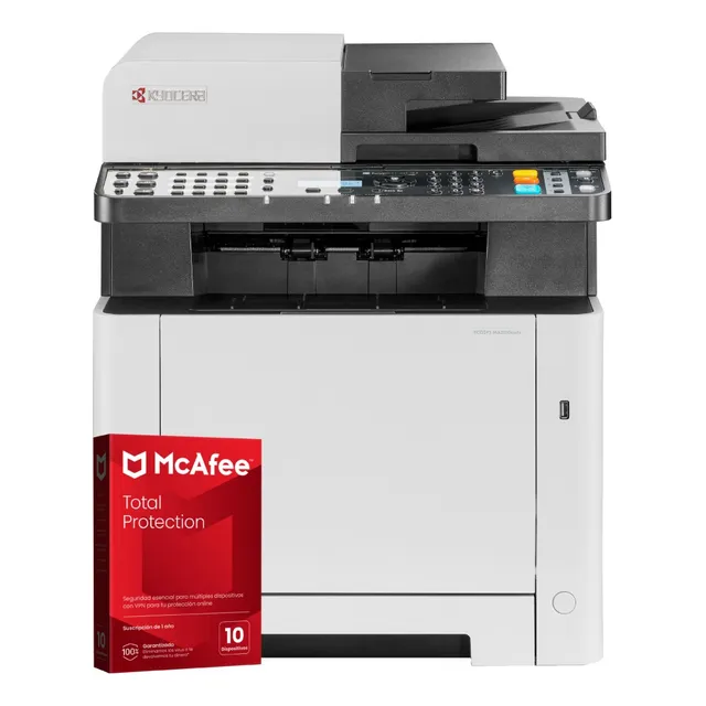 Impresora Kyocera Ma2100cwfx + Antivirus Mcafee 10 Dispositi Blanco