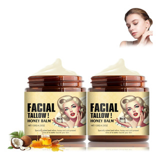 Beef Tallow For Skin, Beef Tallow And Honey Balm, 120g Of Beef Tallow For Skin, Beef Tallow And Honey Balm, 120g Of