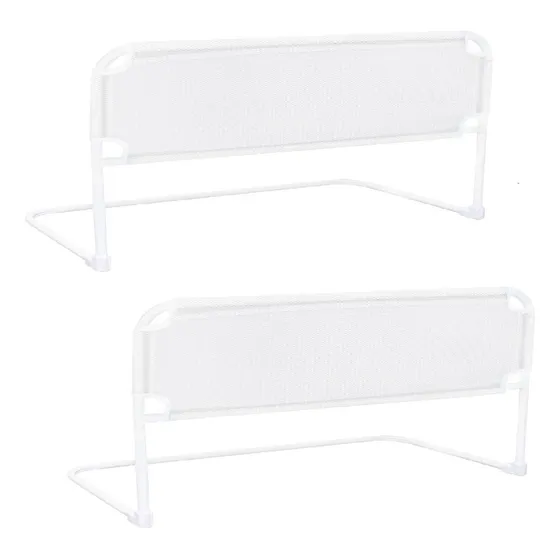 Kit 02 Grade De Cama Normal E Box Bebê E Idoso Altura 54cm Cor Branco