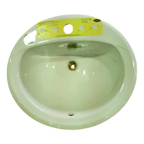 Lavamano Para Empotrar Color Blanco Vca, Marca Venceramica 
