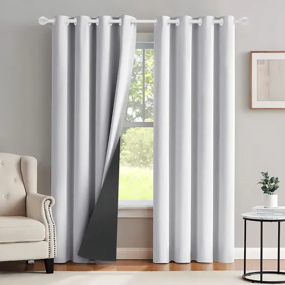 Cortina Blackout Corta Luz Blecaute 2,80 X 2,30 Sala/quarto Fabritex Enxovais Cor Branco