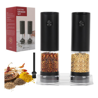 2 Piezas Molinillo Eléctrico De Sal Y Pimienta, 95 Ml 2 Piezas Molinillo Eléctrico De Sal Y Pimienta, 95 Ml