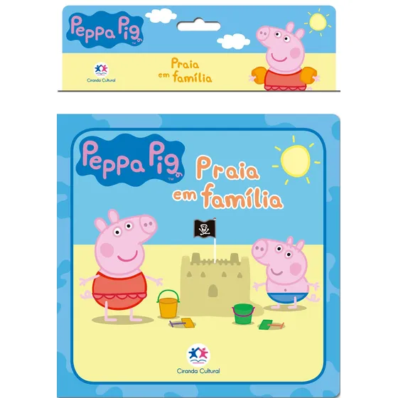 Peppa Pig - Praia em família, de Cultural, Ciranda., vol. 1. Editorial Ciranda Cultural Editora E Distribuidora Ltda., capa mole, edição 1ª edição em português, 2022