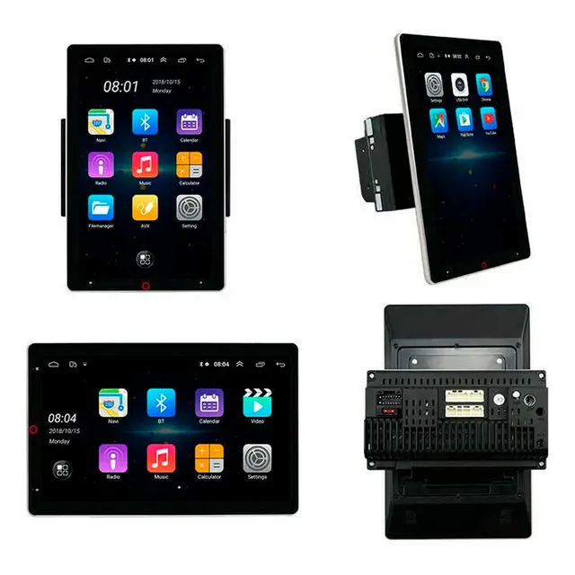 Radio 2 Din Pantalla 10  Giratoria Android