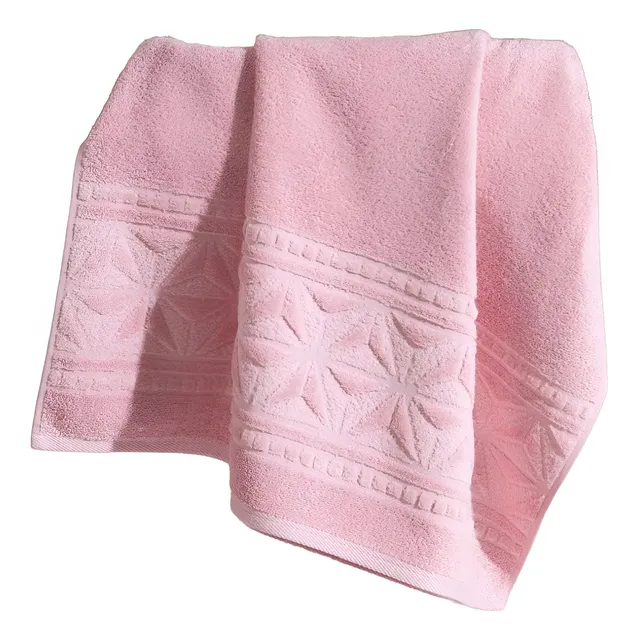 Toalha De Rosto Felpudo Jacquard Confort 50x90cm Rosa Dohler