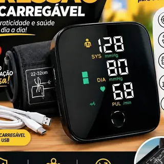 Aparelho De Pressão Digital Preto