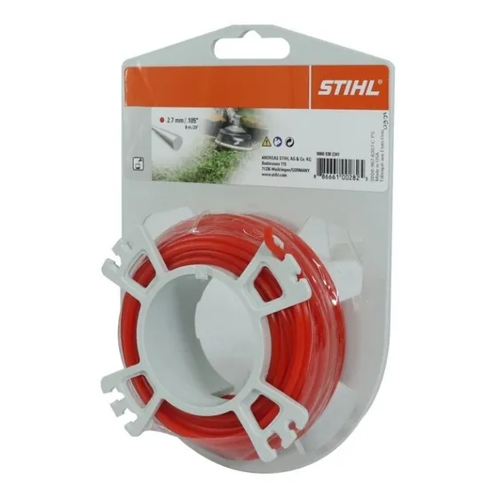 Hilo Desbrozador Stihl Redondo 2.7mm Rojo 9m 02101060
