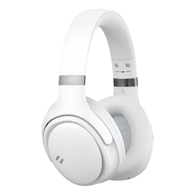 Heaphone Havit H630bt Bluetooth 5.3 On-ear 3d 55h Cor Bege
