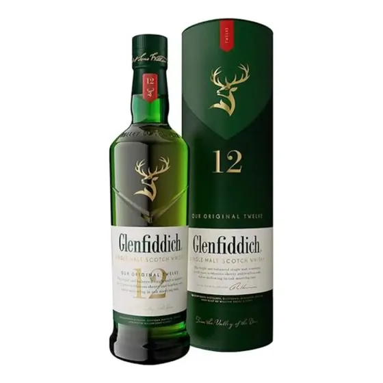 Whisky Escocês Single Malt Glenfiddich 12 Anos 750 Ml