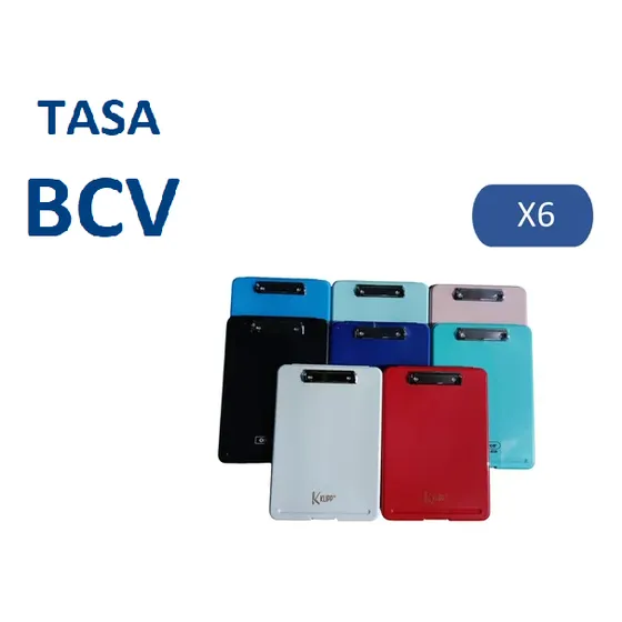 Tabla De Apoyo Con Deposito Colores X 6 Und
