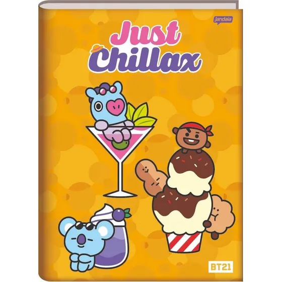 Caderno Brochurão Bts Bt21 Kpop 80 Folhas