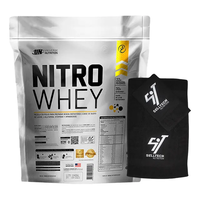 Universe Nutrition Nitro Whey 3kg Cookies & Cream+toalla