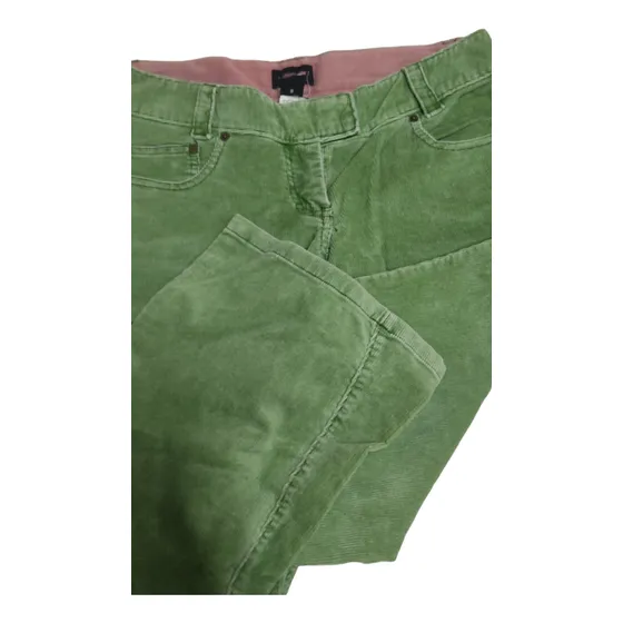 Pantalón De Dama De Pana Talla 8 Bota Recta A La Moda