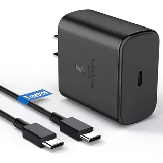 45w Súper Rápido Cargador Tipo C Para Samsung S24/25, 3metro