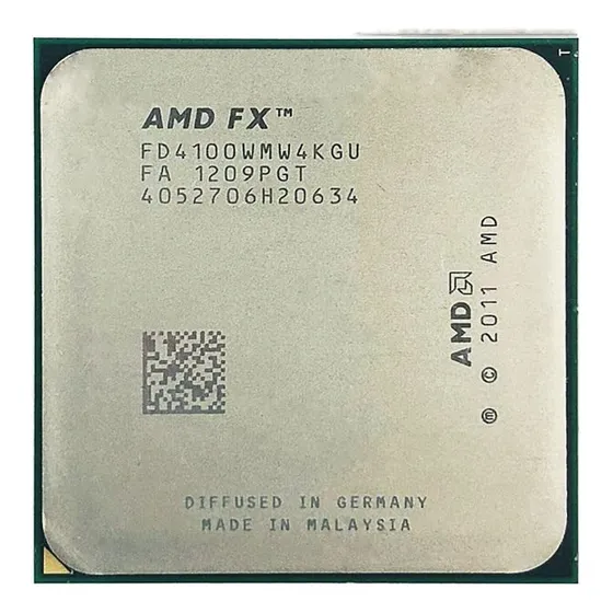 Processador de CPU sem ventoinha Hegem Amd Fx4100 Fx4100 Fx 4100 de 3,6 Ghz Quad-core Quad-thread FD4100WMW4kgu Socket Am3+