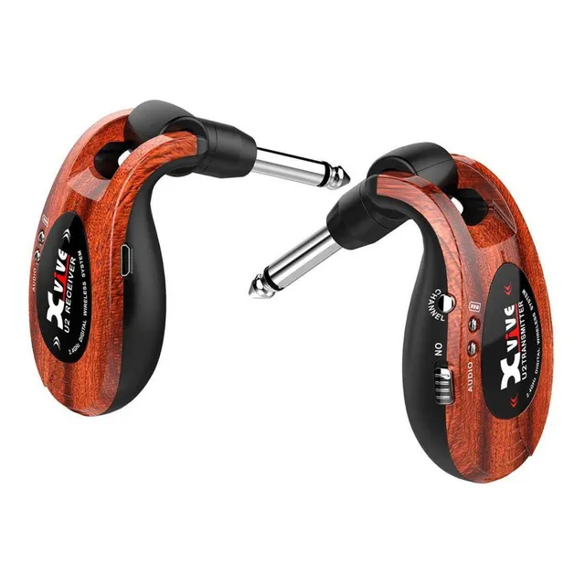 Sistema Inalámbrico Para Guitarra Color Café U2 Wooden Xvive