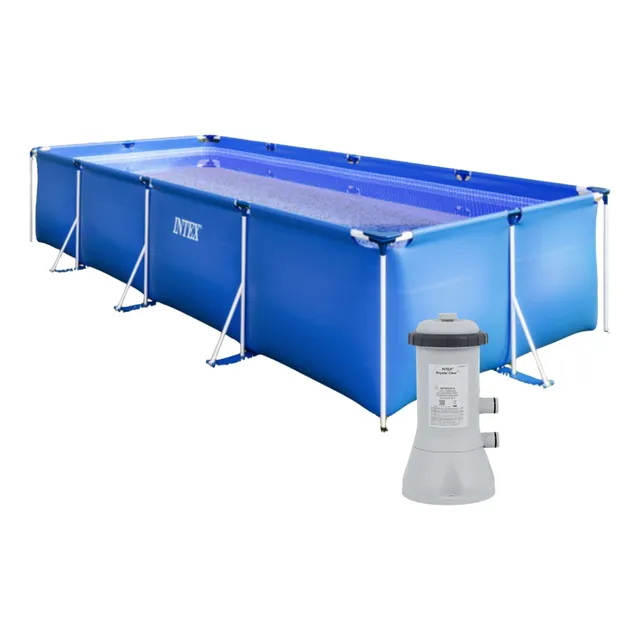 Piscina Estrutural Intex 7.127 Litros Com Bomba Filtrante