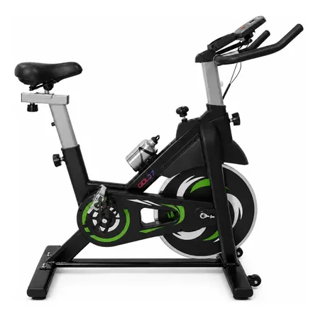 Bicicleta Ergométrica Spinning Sprint Roda Inércia 13kgs Preto/verde 127/220v