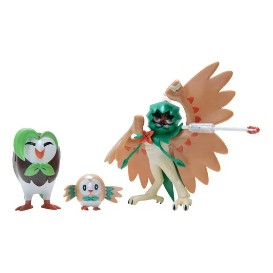 Pokémon Multipack X 3 Figuras Evolución (rowlet Y Decidueye)