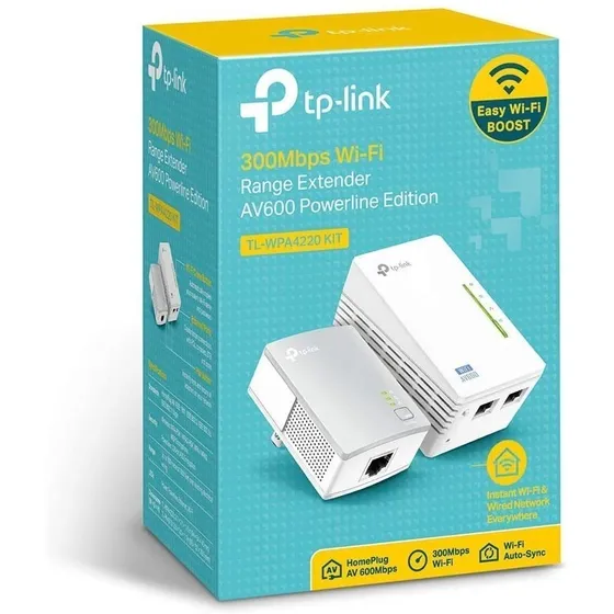 Repetidor Sinal Wi-fi Power Line Tp Link Kit Rede Elétrica