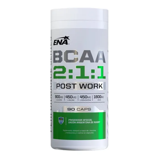 Bcaa 2:1:1 (90 Caps) - Ena Sport Aminoacidos P