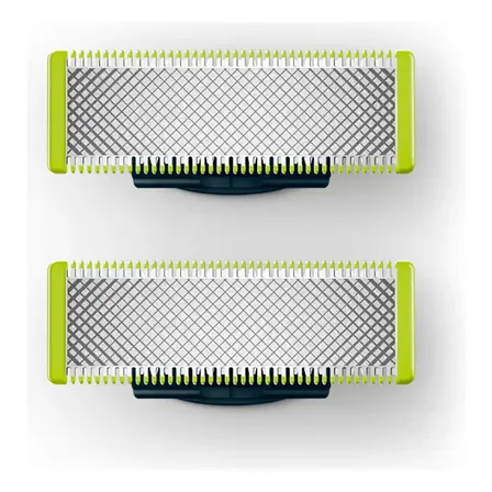 Philips One Blade | Cuchillas de Repuesto de Acero Inoxidable | Ajustable a todos los mangos OneBlade | 2 pzs | Qp220/51