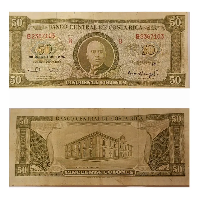 Billete De 50 Colones Coleccionable