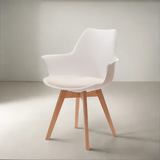 2 Sillones Tulip Colores Los Unicos Con Refuerzo De Acero!!! Estructura De La Silla Blanco