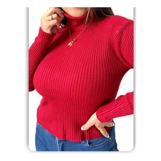 Sweater Tejido Cuello Tortuga 