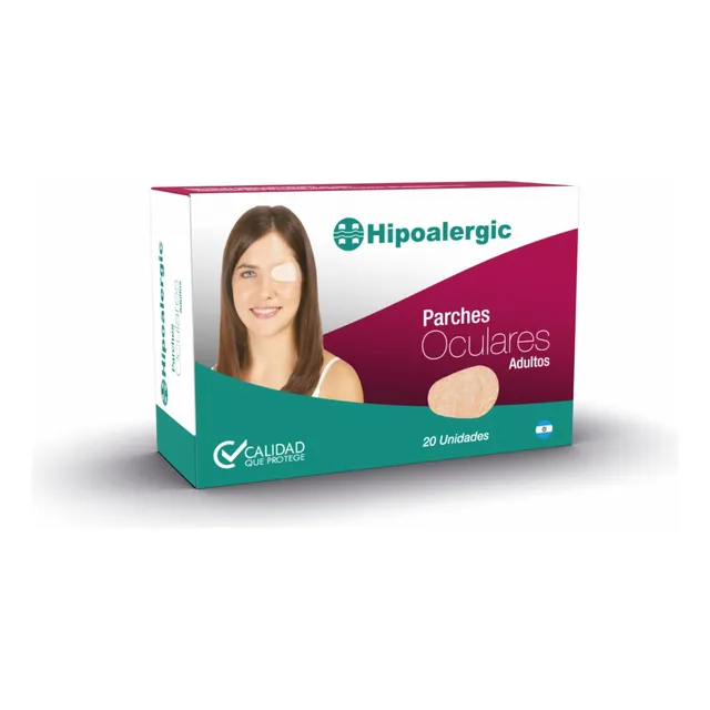 Parche Ocular Autoadhesivo Hipoalergic Adulto beige Caja x 20 Unidades