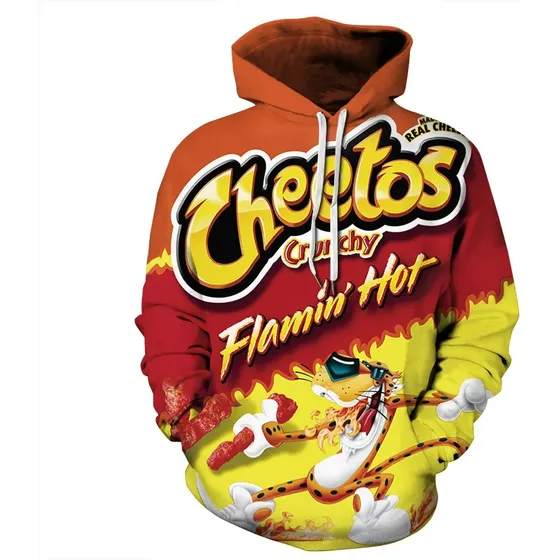Sudadera Con Capucha 3d Flamin Hot Cheetos Takis